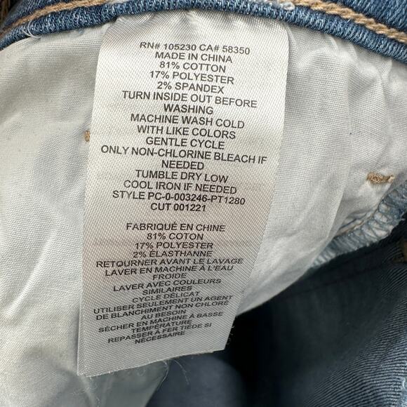 Current/Elliott Distressed Medium Wash Skinny Denim Jean // 27 - Picture 9 of 9